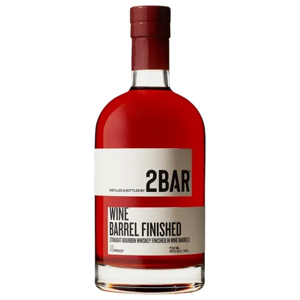 2BAR BOURBON STRAIGHT WINE BARREL FINISHED WASHINGTON 750ML